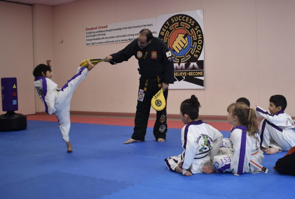 Kicking using focus pad
Stretching, reaching goals