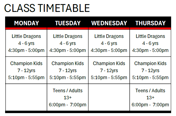 Class Timetable